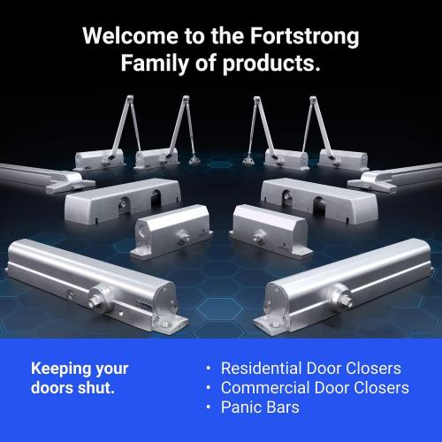 Commercial Door Bar Panic Exit Device with Alarm - FS-1550A UL Listed Push Bar Door Handle - Emergency Opener for Exits - Grade 1 Certified Crash Handle