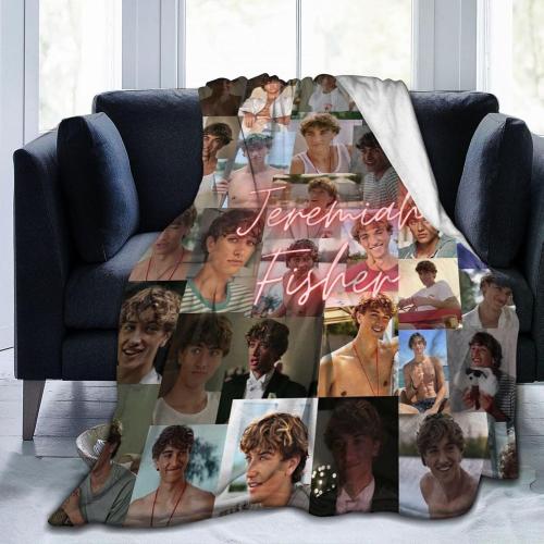The Summer I Turned Pretty Jeremiah Fisher Blanket Flannel Throw Blankets Super Soft for All Seasons Plush bedsheet Blanket for Bedroom Bed Living Room Couch 50x40