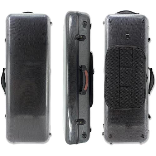 16 inch Viola Case Durable Carbon Fiber Composite Oblong Viola Box fit For 15-17inch Adjustable, Viola case Lightweight, 2.5 kg