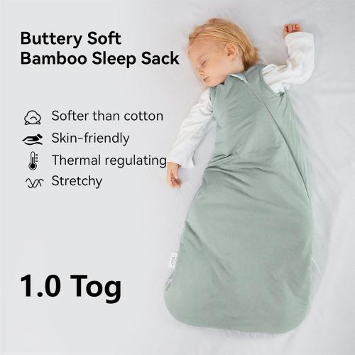 Rayon Made from Bamboo Sleep Sack 24-36 Months 1.0 Tog Ultra Soft Baby Wearable Blanket Toddler Sleeping Sack 2t-3t for Babies Unisex 2-Way Zipper 3t Baby Sleeping Bag Lightweight Extra Large Long XXL