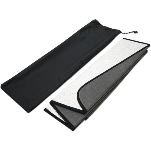 Tuningpros SS-009 1-pc Set Silver & Grey Custom Fit Sun Shade Car Windshield Protector, Sunshade Visor Compatible with 2009-2016 Audi A4 S4 RS4