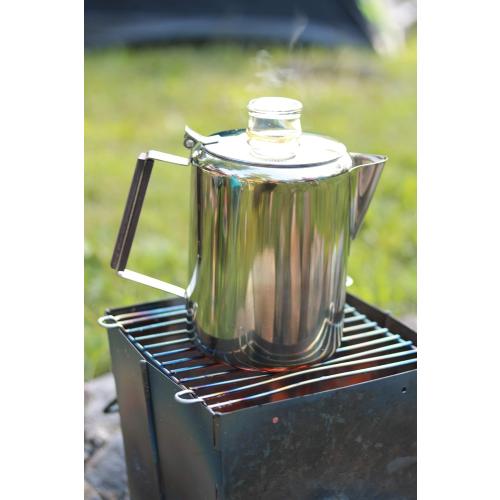 Fox Run Rapid Brew Stainless Steel Stovetop Coffee Percolator, 2-6 Cup