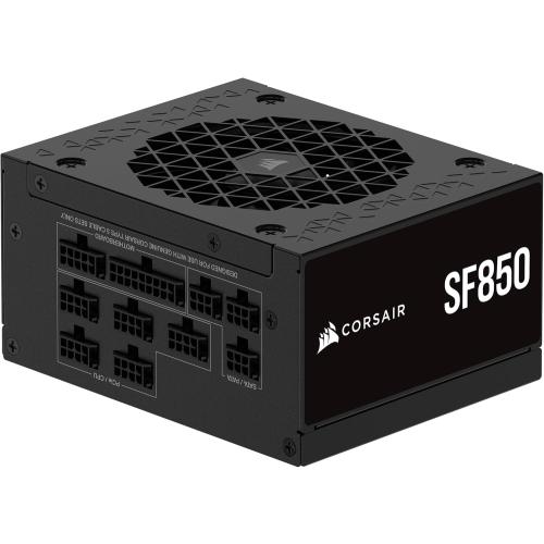 CORSAIR SF850 (2024) Fully Modular Low Noise 80 Plus Platinum ATX Power Supply – 3.0 Compliant – PCIe 5.0 Ready – SFX-to-ATX Bracket Included – Black