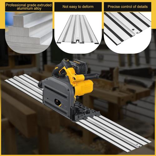 55 Track Saw Guide Rail for DeWalt Track Saws, Replacement for DeWalt DWS5020 Track Saw Guide Rail, Perfect for DeWalt Track Saw and Woodworking Longer Cuts, 2 Year Warranty