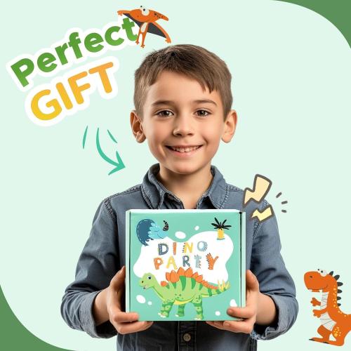 Color Green TCJJ Dinosaur Headphones for Boys to School, Kids Wired Headphones with Mic & 3.5mm Jack, Safe Volume 85/94dB,Noise Cancelling Over-Ear Headphone with Adjustable Headband for iPad/Smartphones-Green