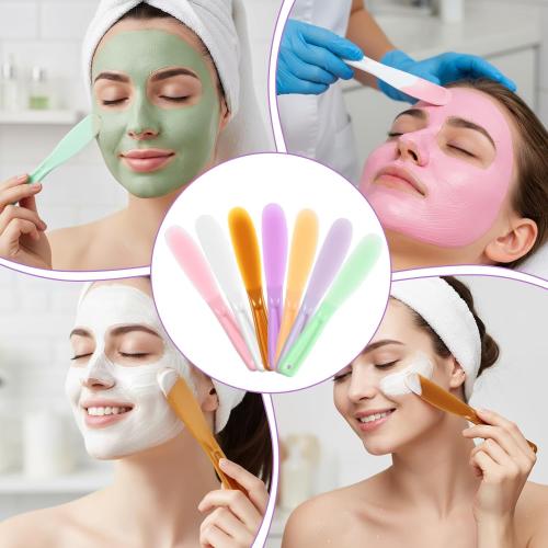 10 Pcs Face Mask Spatula, Lotion Spatula Cosmetic Mask Scoops Makeup Mixing Spoon Makeup Tools for Spa Facial Skin DIY Masks Stick Applicator Plastic Scoop Lotion Applicator