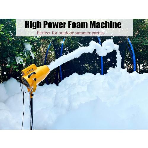 1200W Party Foam Machine, Pool Water Toys, Bubble Machine with 3pcs Foam Granules and Water Tank, Holiday & Birthday, Business Celebrations,