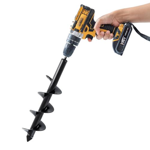 VASGOR Set of 5 Auger Drill Bit for Planting (1.6x16, 2x16, 2.6x16, 3x16, 3.5x16) - Easy Planter Garden Auger - Bulb & Bedding Plant Augers - Post Hole Digger for 3/8” Hex Drive Drill