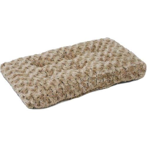 MidWest Homes for Pets XXS QuietTime Deluxe Mocha Ombré Swirl Plush Pet Bed, Machine Washable, Non-Skid Bottom, Soft Crate Mat for 18-inch Crates COLOR BROWN ?