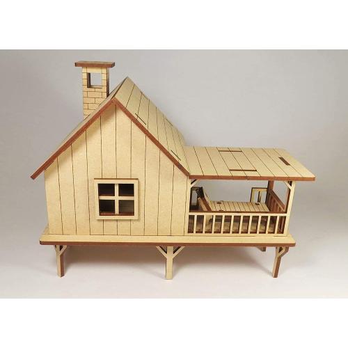 StonKraft Wooden 3D Puzzle Beach House - Home Decor, Construction Toy, Modeling Kit, School Project - Easy to Assemble