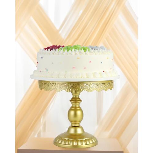 ZUMELER Gold 5Pcs Cake Stands Set Metal Round Cupcake Holder Cookies Dessert Display Plate Serving Tower Tray Platter with Handl for Baby Shower Wedding Birthday Party Celebration