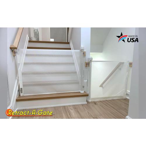 Retract-A-Gate White: The Original and only Made in USA Retractable Baby, Dog, & Cat Gate
