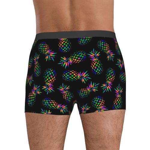 Size M..Colorful Pineapples Men'S Underwear Briefs Breathable Stretch