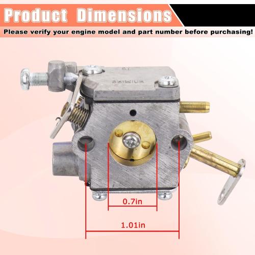 1950 2050 2150 Carburetor Kit Fit for Poulan Chainsaw Parts 1900 2055 2175 2350 2450 2550 262 Wild Thing Chainsaw Replaces 545081885 530069703 530071621
