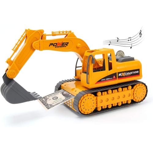 Electronic Piggy Bank Excavator with Password or Fingerprint Lock