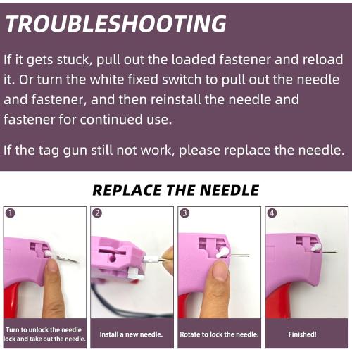 Fine Stitch Gun Mini Stitch Gun Kit for Clothes, Quick Clothing Fixer with 6 Fine Needles, 1000 5mm Fasteners and Case, Speedy Clothing Fixer Stitch Gun for Clothes Quick Stitch Gun for Clothes