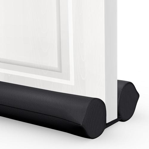 Comfyanno Under Door Draft Stopper - Bottom Door Gap Filler & Seal - Windproof Door Cover - Fits 30” to 36” Door - Block Noise, Sound, Bugs, Hot Air, Wind - Easy Install Draft Blocker - Black