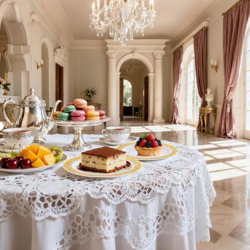 WDF 100pcs Gold Dessert Plates 7.5 with 100 Pieces Disposable Forks 7.4, Lace Design Fancy Appetizer Small Salad and Cake Plates for Thanksgiving Party/Weeding