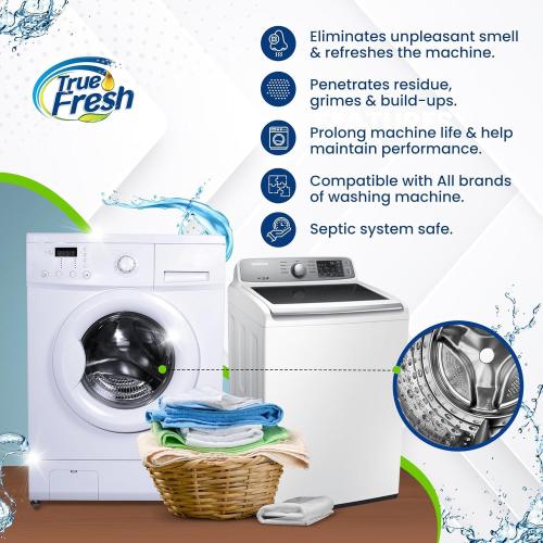 Washing Machine & Dishwasher Cleaner Tablets, 48-Pack Bundle | Compatible with Front Loader Top Loader & He Machines and all Dishwashers, Removes Buildup Lime Scales and residues