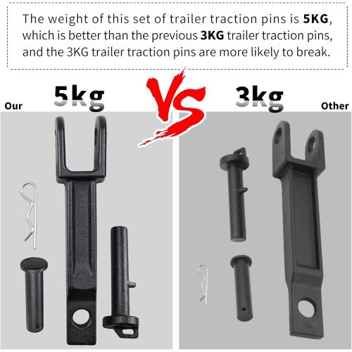 Vanshly，A20-6014 Single Tow Hook Compatible with Peterbilt/Kenworth with Pull Pin （A65-6008） and Frame Pin （A65-6007）