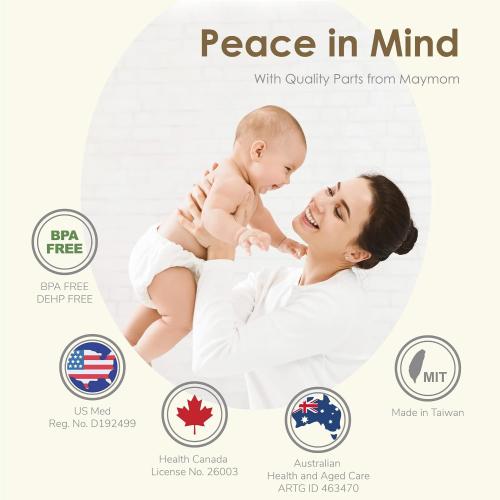 Maymom Pump Part Compatible with Spectra S2 S1 9 Plus Breastpump Not Original Spectra Replacement Pump Part 24mm Flange Bottle Duckbill Valve