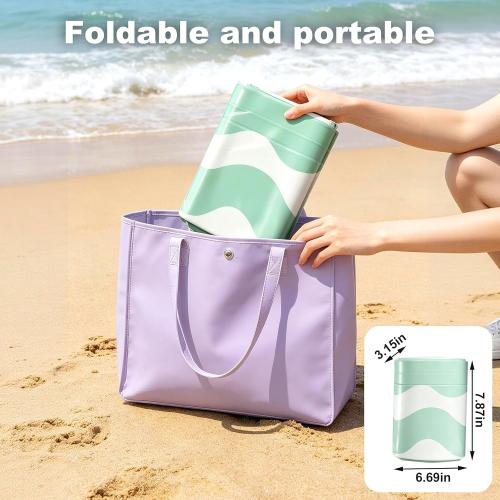 2 Pack Pool Floats for Kids & Adults Built-in Press Pump Inflatable Swim Rings with Handles, Water Tubes for Summer Beach Party Pool