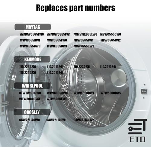 W11130362 Washer Suspension Rod Kit Compatible with Whirlpool Maytag Kenmore Washer WTW5000DW2 WTW5000DW3 WTW5000DW1 MVWX655DW1 MVWC565FW1, Replacement W10594080 W10735786 W10748956 W10780040