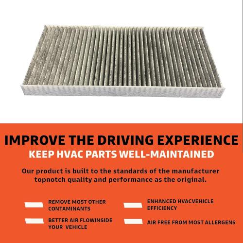 Carbon Cabin Air Filter, Compatible with 2021-2025 Volkswagen ID.4 Electric, 2022-25 Audi Q4 E-Tron models, 2025 VW ID Buzz, Replaces O.E. 1EA819669