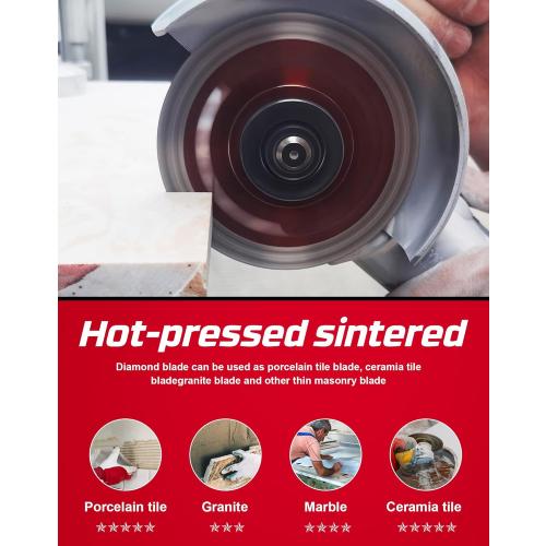 Casaverde 4.5Inch Super Thin Diamond Tile Blade for Cutting Porcelain Tiles Marbles