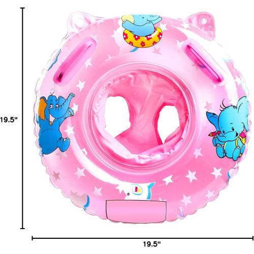 Sealive Kids Pool Float with Seat and Dual Handles, blue ? Elephant
