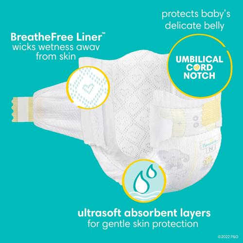 Pampers Swaddlers Diapers - Size 4, 22 Count, Ultra Soft Disposable Baby Diapers
