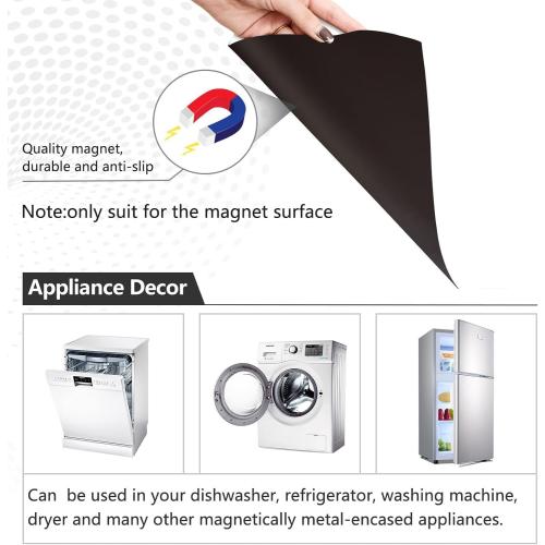 White Dishwasher Magnet Cover Front Dishwasher Cover Decoration Reusable Decal for Home Cabinet Decals Appliances Stickers 23 L x 26 H