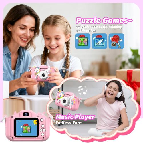 Masterbee Children's Camera Toys for Girls & Boys, 3-12 Years - 1080P HD Video Kids Digital Camera - Perfect for Christmas & Birthday Gifts