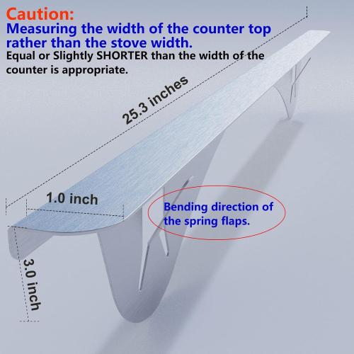 Stove Countertop Gap Covers - Heavy Duty Stainless Steel Kitchen Stove Counter Gap Cover Between Stove and Counter