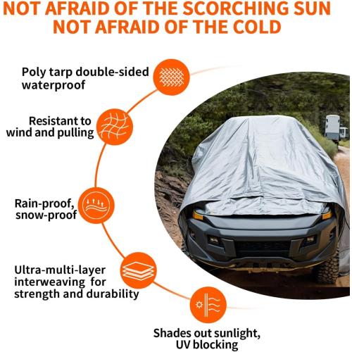 Lost Woods Premium Silver 12'x12' Heavy Duty Tarp, 12 Mil Silver Waterproof Tarps with Grommets, UV Resistant, Poly Tarpaulin with Reinforced Edges, Cover for Car, Roof, Camping