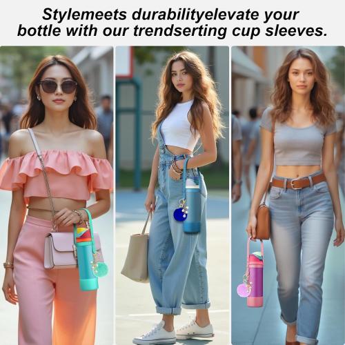 Silicone Boot Accessories Set for Owala Water Bottle, 24 OZ 32 OZ 40 OZ