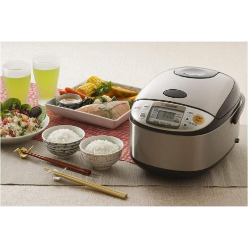 Zojirushi NS-TSC10 5-1/2-Cup (Uncooked) Micom Rice Cooker and Warmer, 1.0-Liter
