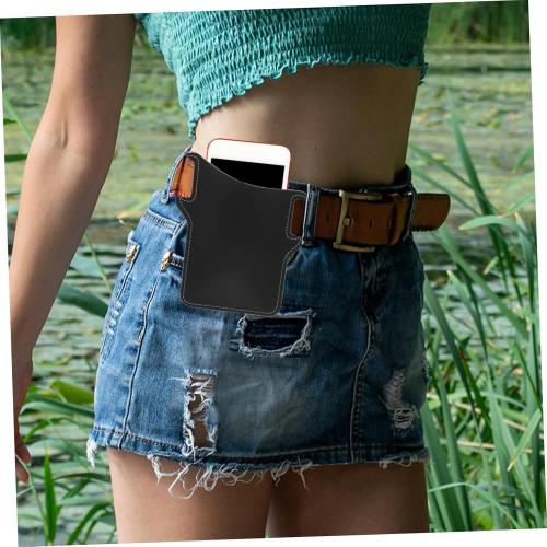 Phone Waist Pouch Stylish Belt Carrier for Phones Versatile Storage for Keys Wallet Shock Absorption Hands Convenience for Outdoor