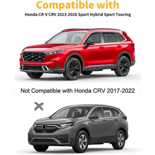 in-Channel Window Rain Guards Fit for Honda CR-V CRV 2023 2024 2025 2026 Extra Durable Window Visors Window Deflectors Vent Visors Vent Shades Car Accessories-4 pcs 2-Q03