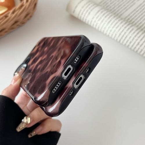 Compatible with iPhone 17 Pro Case Tortoise Shell Phone Case for Women Girl Shockproof TPU and Hard PC Protective Cover - Amber Brown Leopard