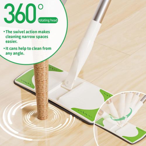 Sweeper 2-in-1 Dry   Wet Cleaning Tool,Professional Floor Mopping and Sweeping Kit Includes 1 Sweeper,40 Dry Sweeping Cloths,6 Wet Mopping Cloths