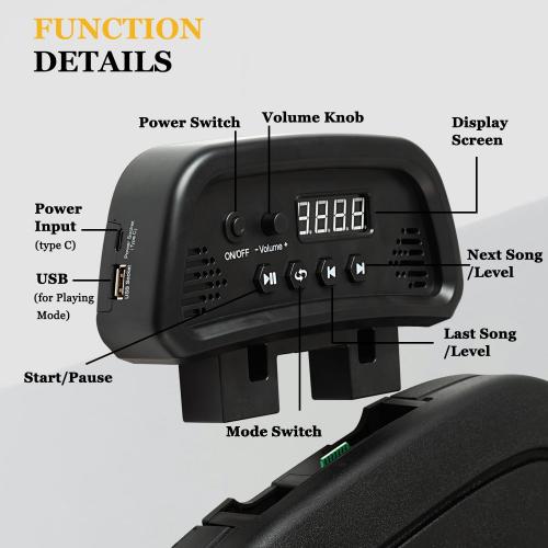 Smart Music Boxing Machine, Bluetooth Boxing Punching Game, Musical Workout Equipment, Wall Mount Home Trainning Boxing Target for Adult Kids with Storages, Gloves, Wristband