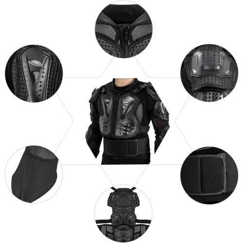 Medium Motorcycle Protective Jacket Full Body Armor Protection Dirt Bike Gear ATV Protective Safety Gear Riding Racing Armor Motocross Protector Jacket Men Women For Off-Road Motorbike Cycling Skiing Skating