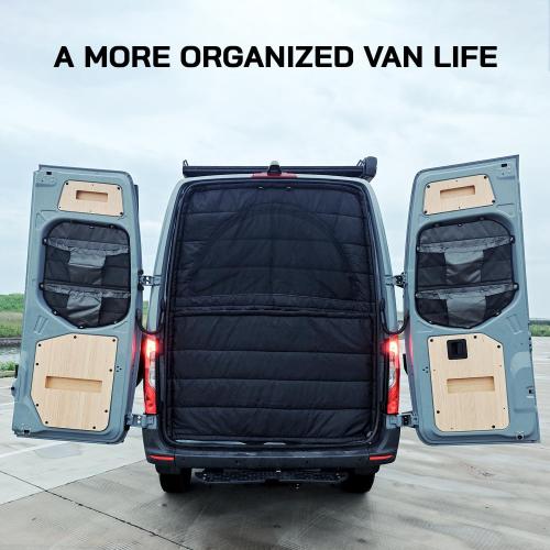 Rear Door Storage Bags (Pair) for Mercedes-Benz Sprinter VS30 2019-2026, Rear Door Storage Panels, Lightweight Design, Middle
