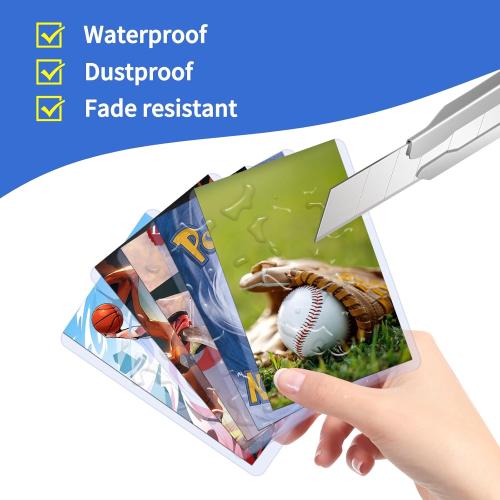 400Pcs Top Loaders for Cards (200Pcs Hard Plastic Card Holders & 200Pcs Penny Card Sleeves) 3 x 4 Toploaders, Card Protector Sleeves for Baseball Football Sports Cards, Standard Trading Cards