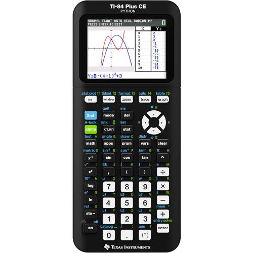 Texas Instruments TI-84 Plus CE Color Graphing Calculator, Black