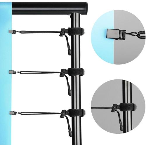 SLOW DOLPHIN Photo Video Studio 12ft (W) x 10ft (H) Heavy Duty Adjustable Photography Backdrop Stand Background Support System Kit with Carry Bag