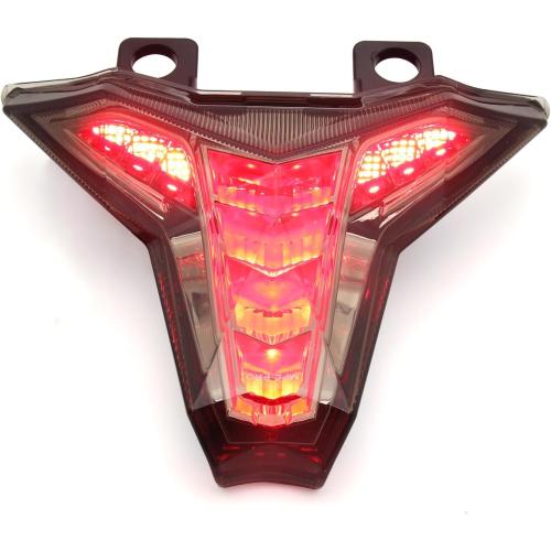 LED Tail Light Integrated Brake Stop Turn Signal Light Smoked Lens For KAWASAKI 2024-2025 ZX-6R(636)/zx6r krt edition For KAWASAKI 2021-2025 ZX-10R & ZX-10RR