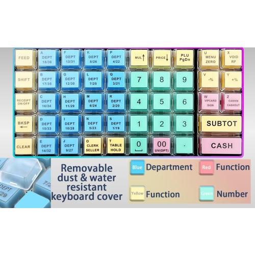 Color Black Sweet dragon Cash Register Pos Systems for Small Businesses - Easy Programming Commercial Caja Registradora Para Negocio with Cash Drawer Money Tray Lock Box,Coin Drawer,Dual Display, Restaurant Supermarket Retail