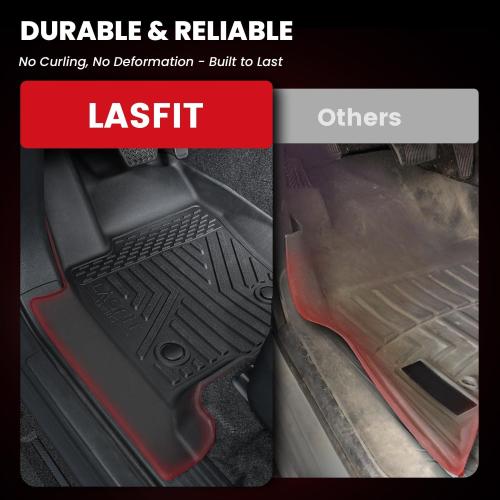 LASFIT Floor Mats for Toyota 4Runner 2025 2026 5 Seats(Not fit Hybrid) with Trunk mat&backrest mat, All Weather TPE Custom Fit Floor Liner for 4 Runner SR5/TRD/Limited 6th gen Front&Rear Car Mats